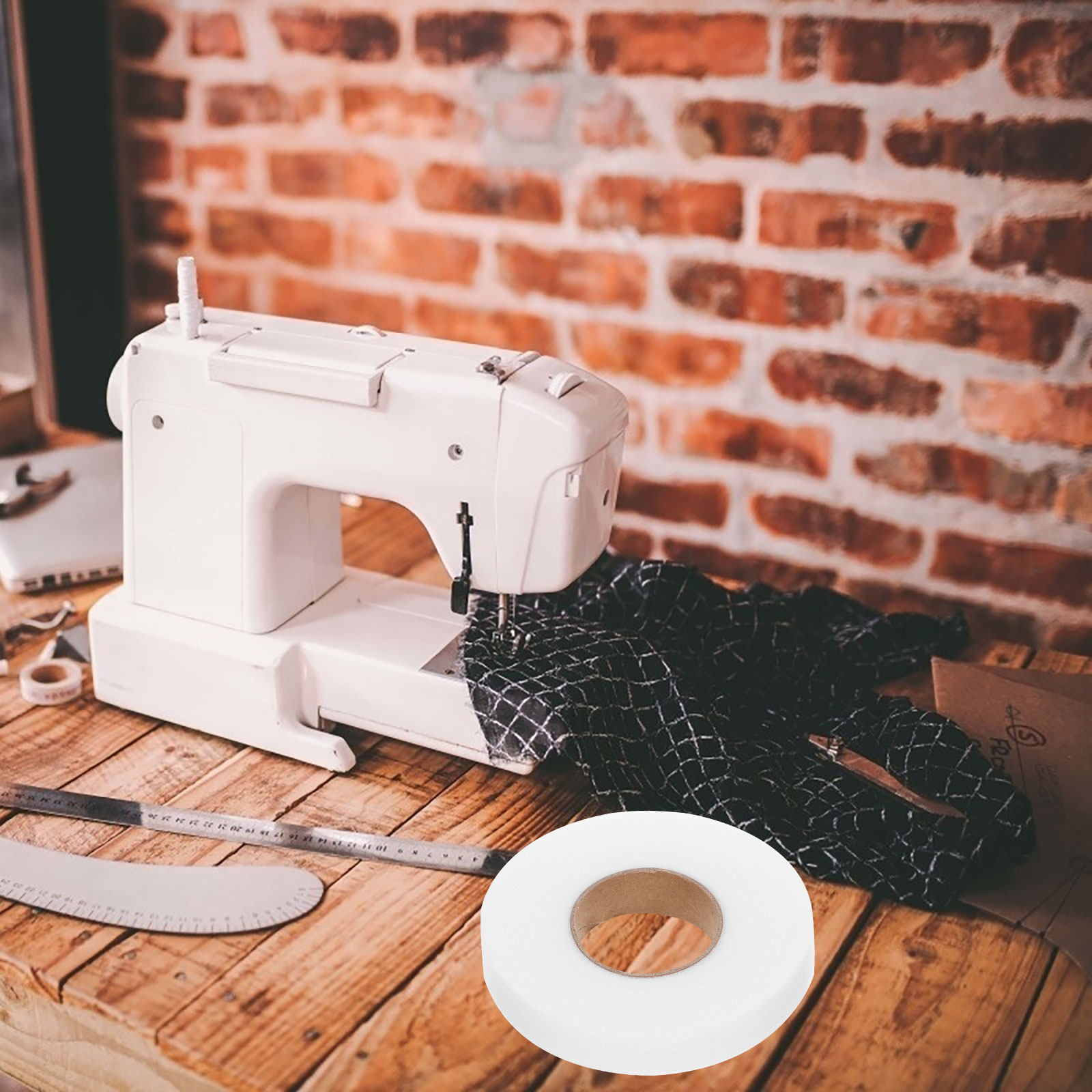 Hem Tape Fusible - 2 Rolls Double-Sided Fusible Interlining Cotton