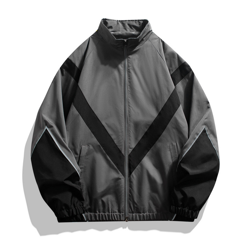 Sewing Jackets - Plus Size Patchwork Jacket Unisex Zipper