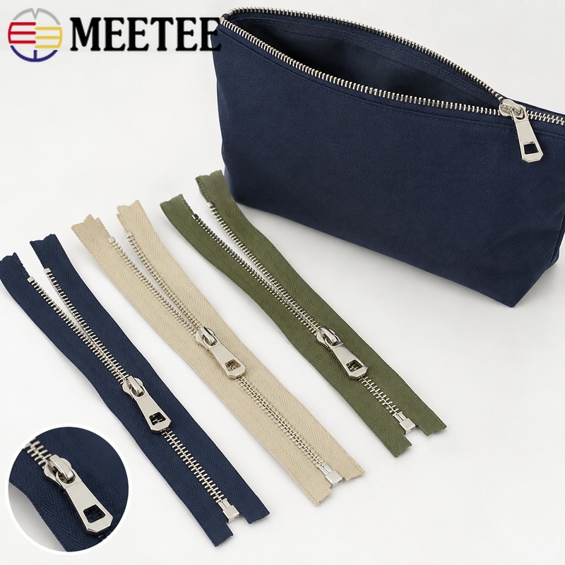 Sewing Front Zipper - 1/2/5Pcs 5# 35-85cm Metal Open-End Zipper