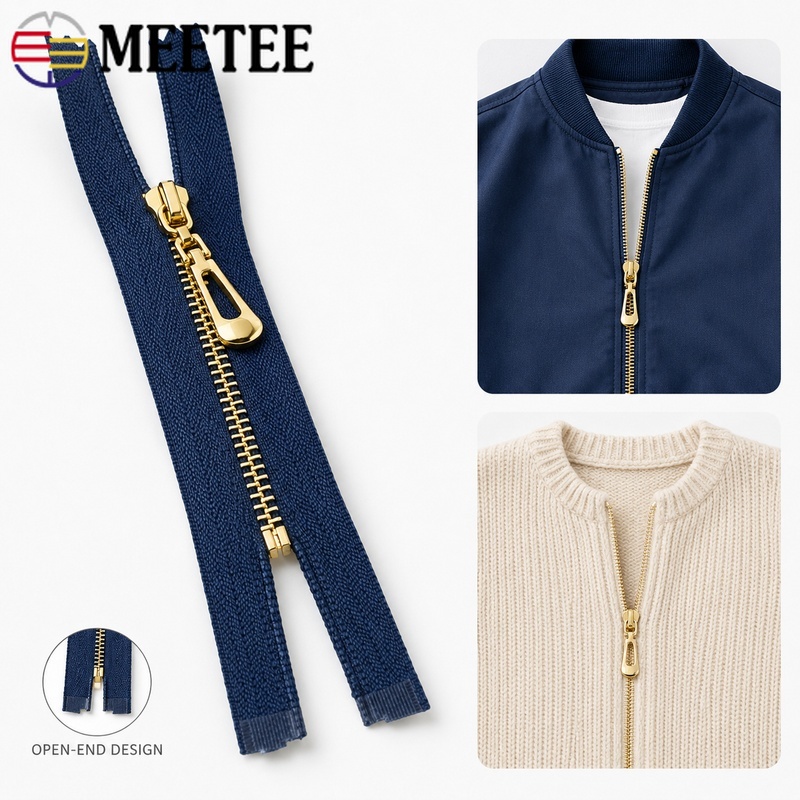 Sewing Front Zipper - 5/10Pcs 40-70cm 3# Metal Open-End Zipper