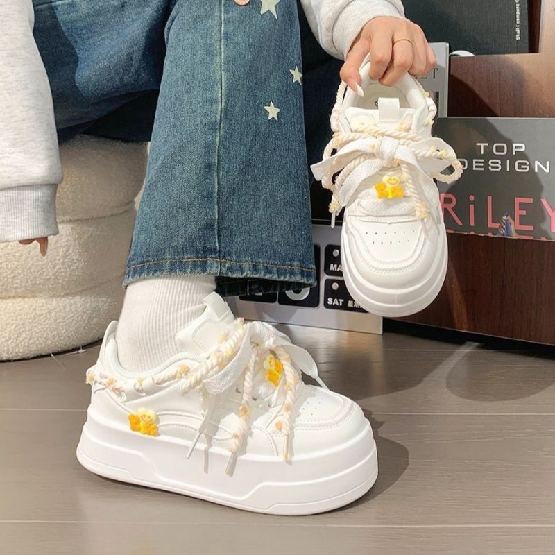 Sewing New - 2026 New Cute Women Platform White