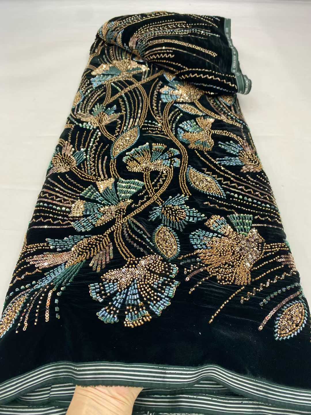 Sewing Velvet Fabric - 2026 New Arrival African velvet Lace