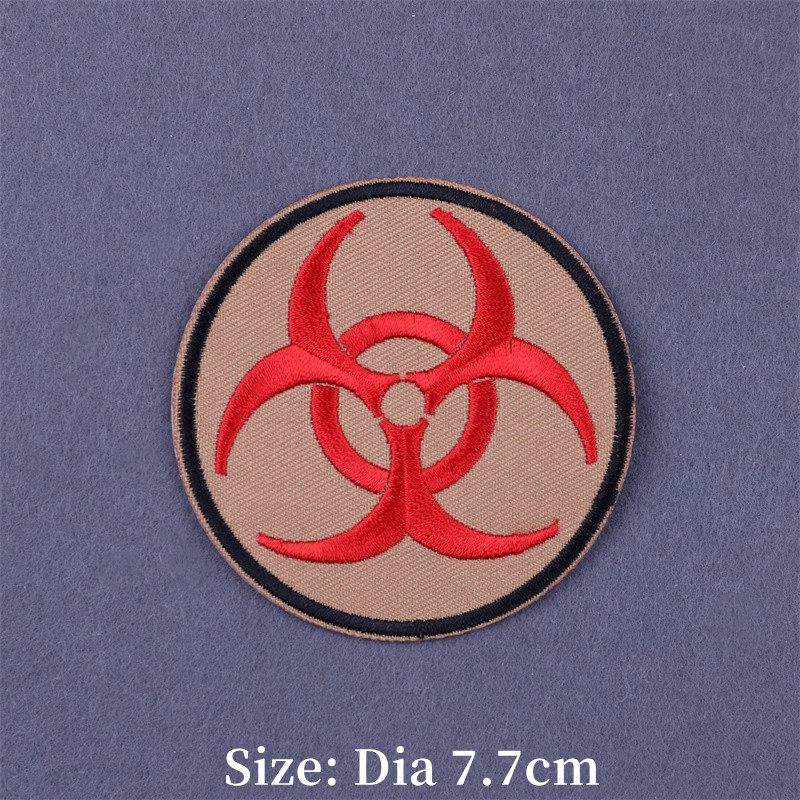 Punk Embroidered Iron on Patch - Velcro Sew On ulasan dan harga