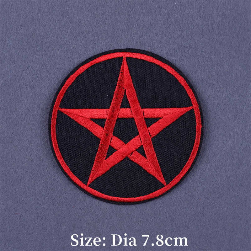 Punk Embroidered Iron on Patch - Velcro Sew On ulasan dan harga