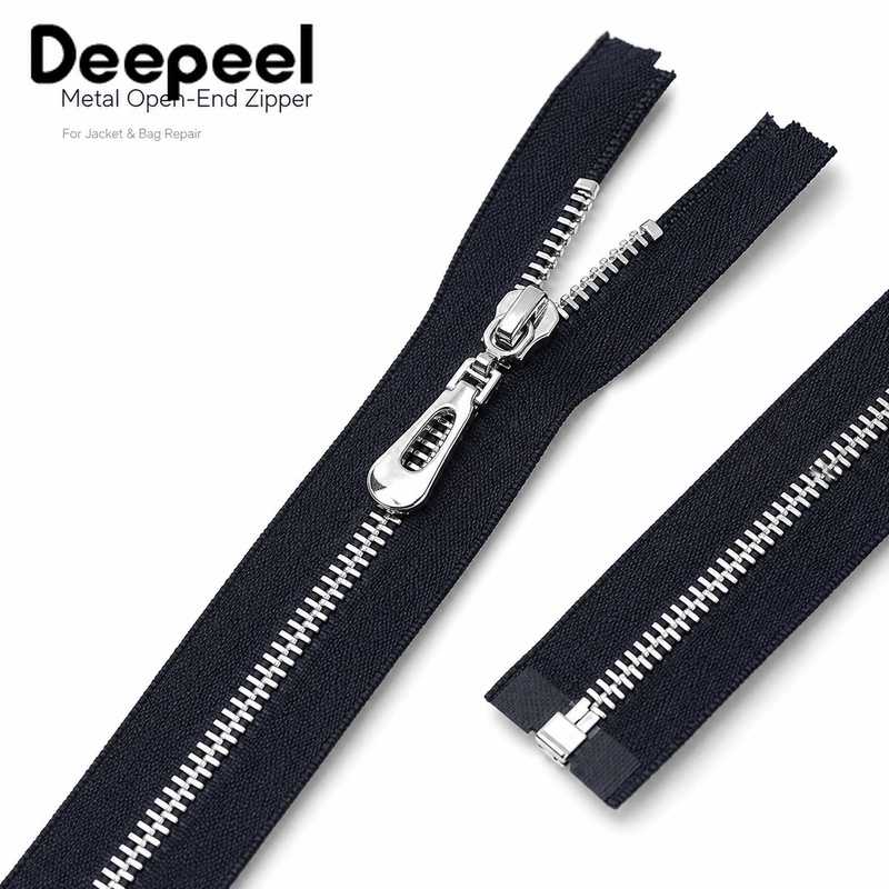 5Pcs 3# 40-70cm Metal Open End - Sewing Front Zipper ulasan dan harga
