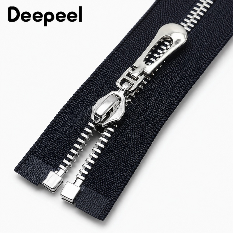 5Pcs 3# 40-70cm Metal Open End - Sewing Front Zipper ulasan dan harga