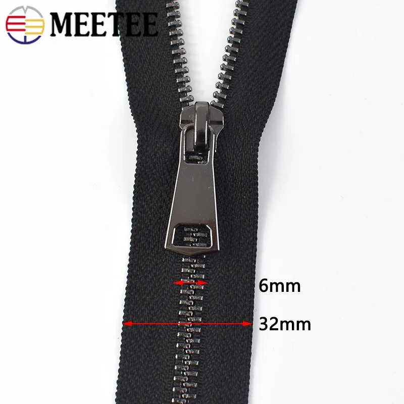 1/5Pcs 5# 50-150cm Metal Auto- - Sewing Front Zipper ulasan dan harga