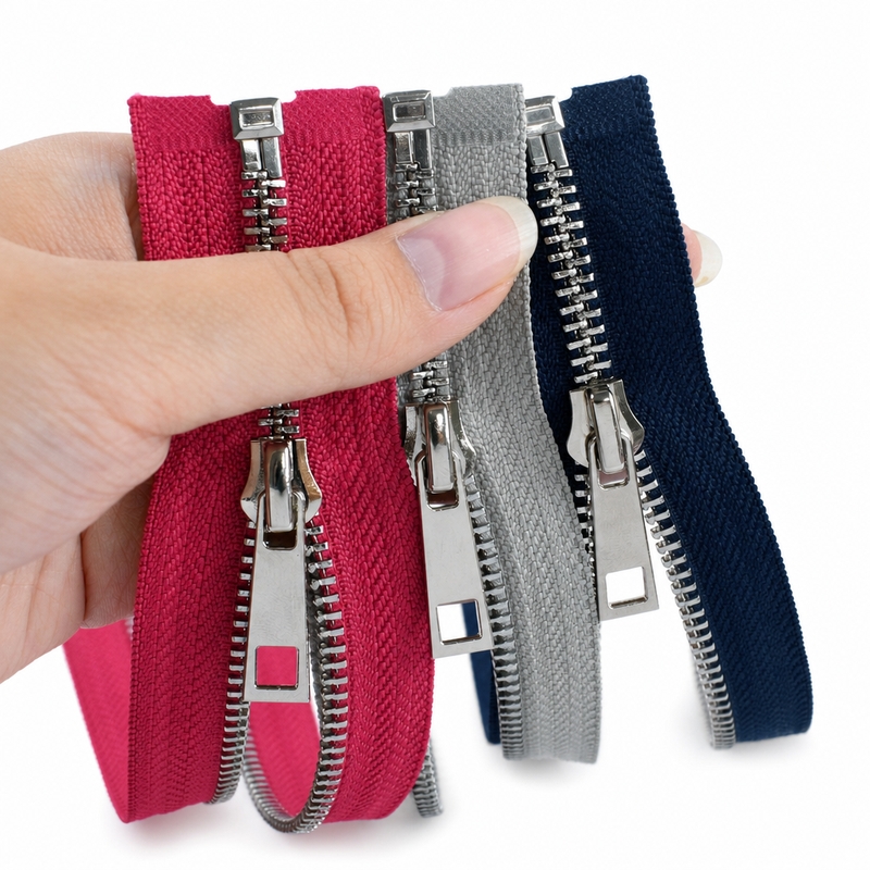 5/10Pcs 40-80Cm 5# Metal Zippe - Sewing Front Zipper ulasan dan harga
