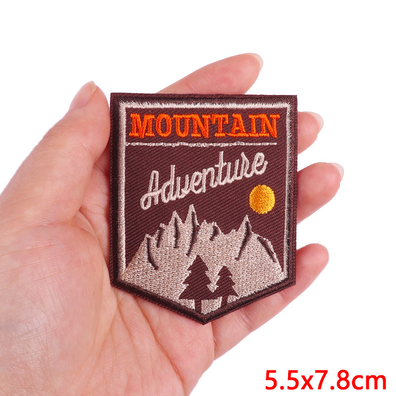 Mountain Camping Adventure Emb - Velcro Sew On ulasan dan harga