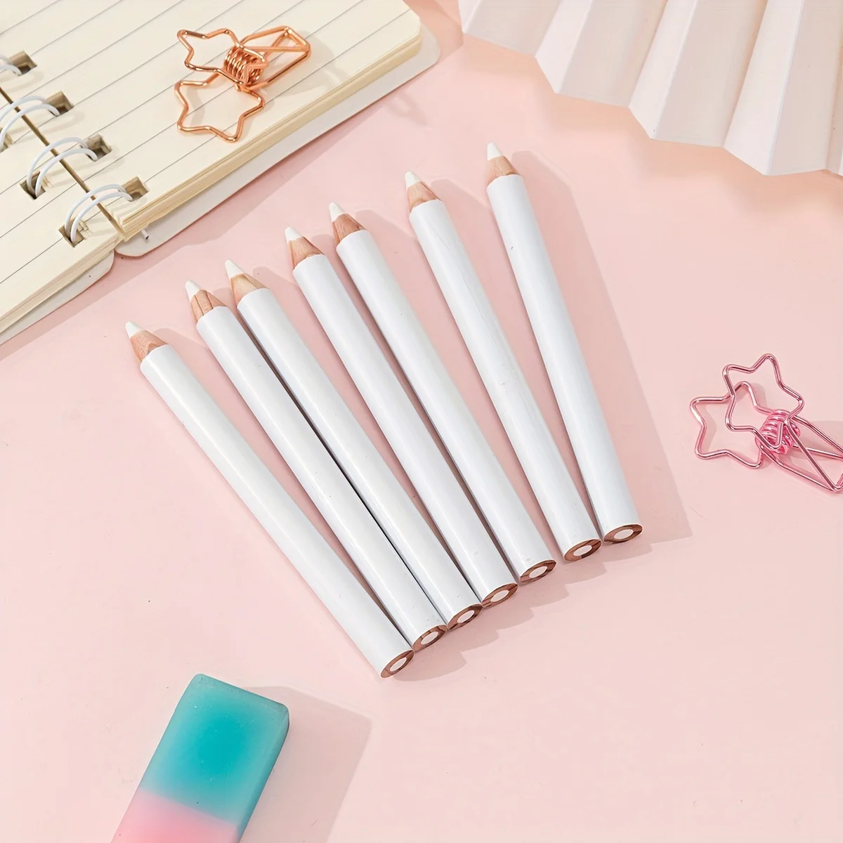 6pcs White Tailor Pen Fashion  - Fabric Marking Pen ulasan dan harga