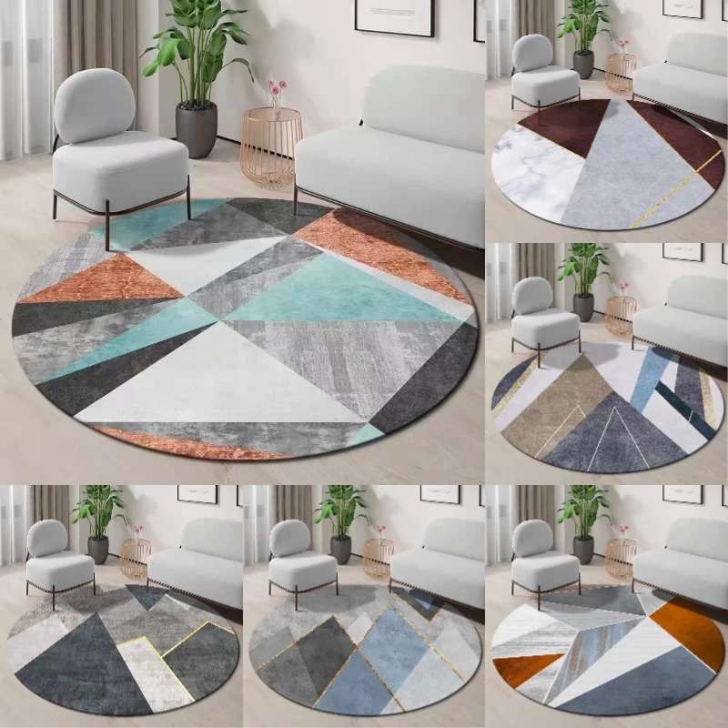 ~O~Geometric Round Rug with Mo - Century Textile & Sewing Supply ulasan dan harga