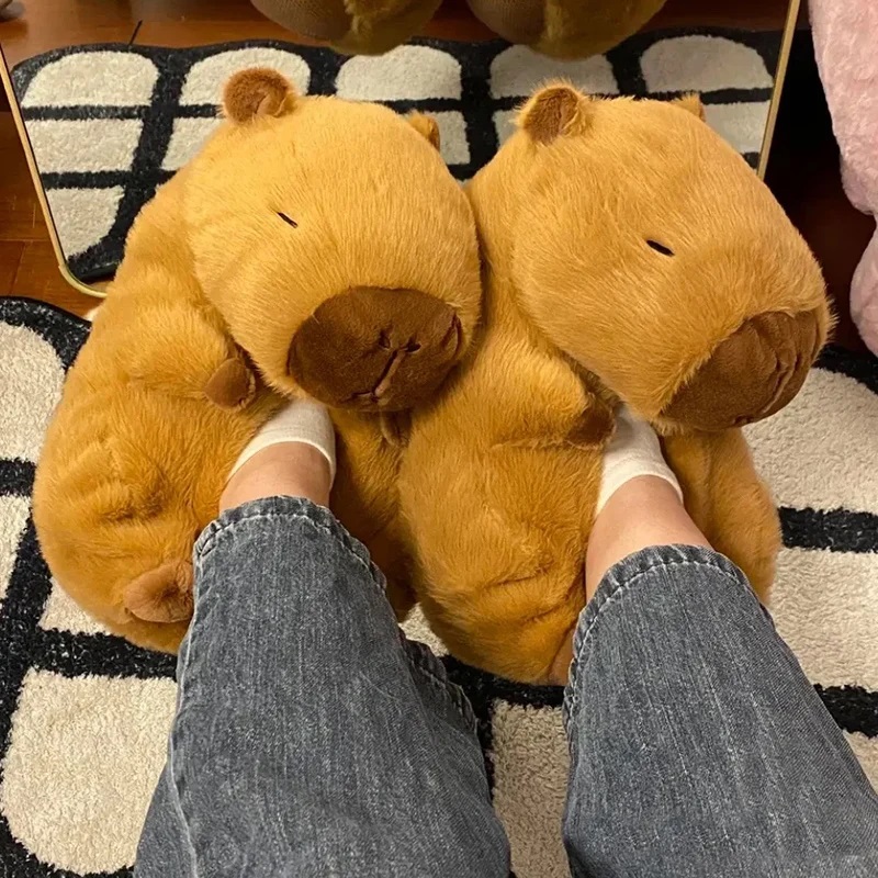 Novelty capybara slippers unis - Sewing Cloth ulasan dan harga