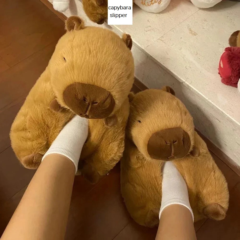 Novelty capybara slippers unis - Sewing Cloth ulasan dan harga