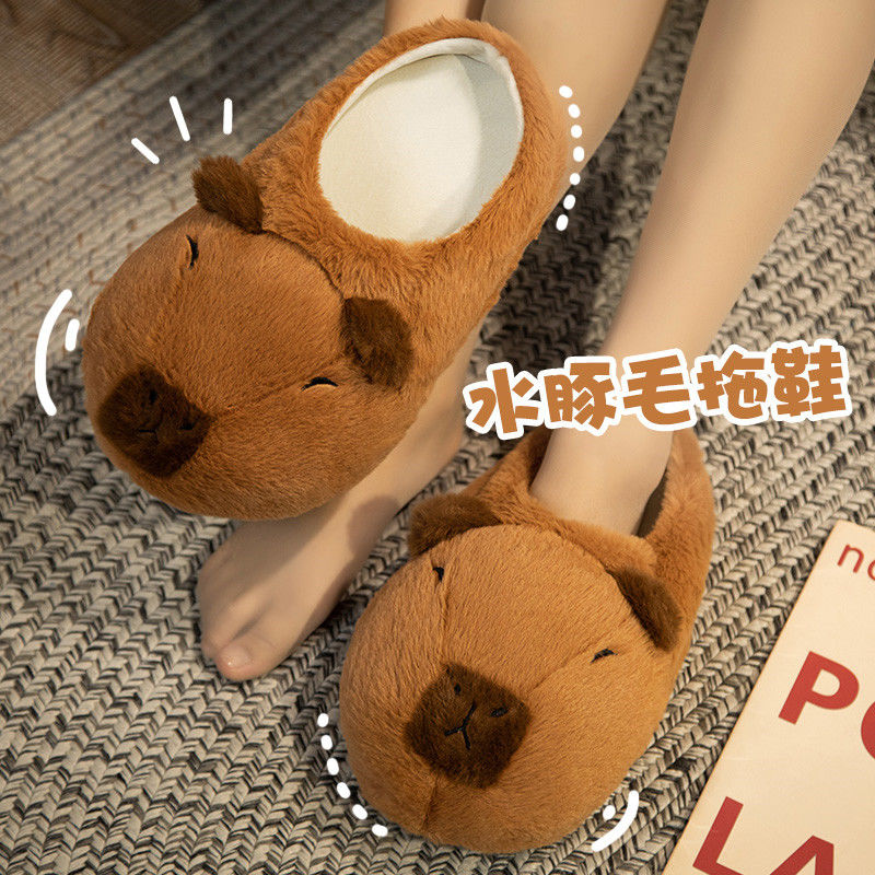 Novelty capybara slippers unis - Sewing Cloth ulasan dan harga