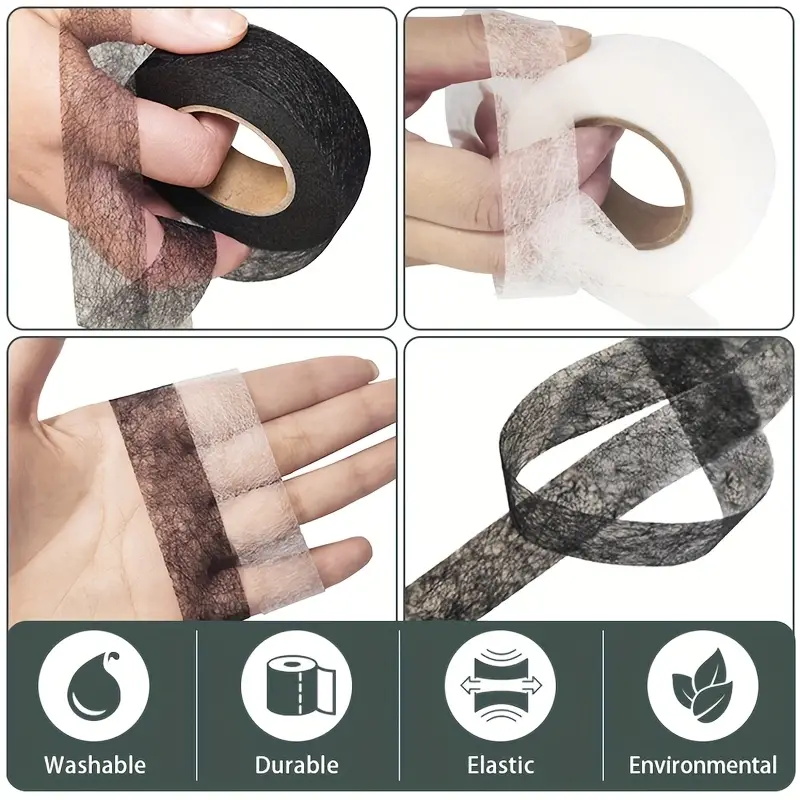 2Roll Black White Double-sided - Hem Tape Fusible ulasan dan harga