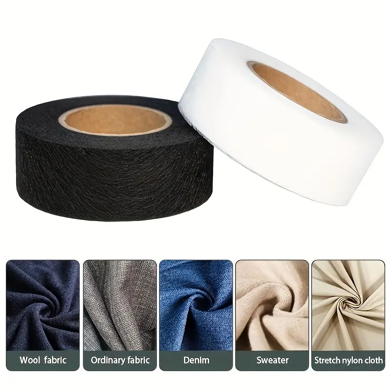 2Roll Black White Double-sided - Hem Tape Fusible ulasan dan harga