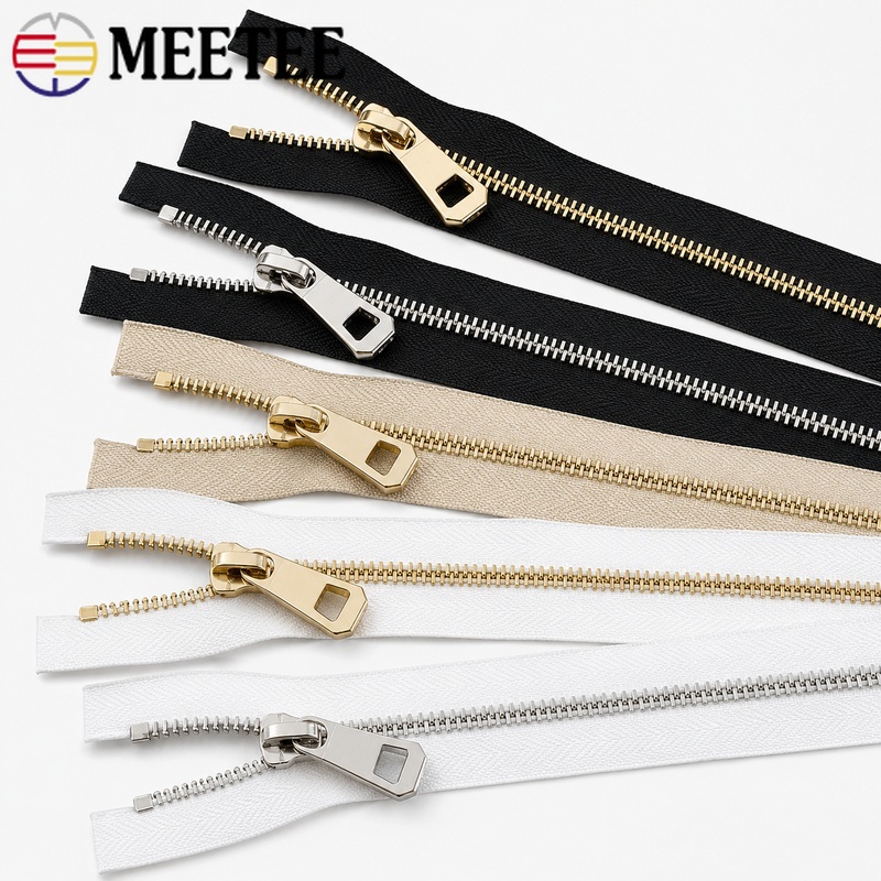 1/2/5Pcs 5# 35-85cm Metal Open - Sewing Front Zipper ulasan dan harga