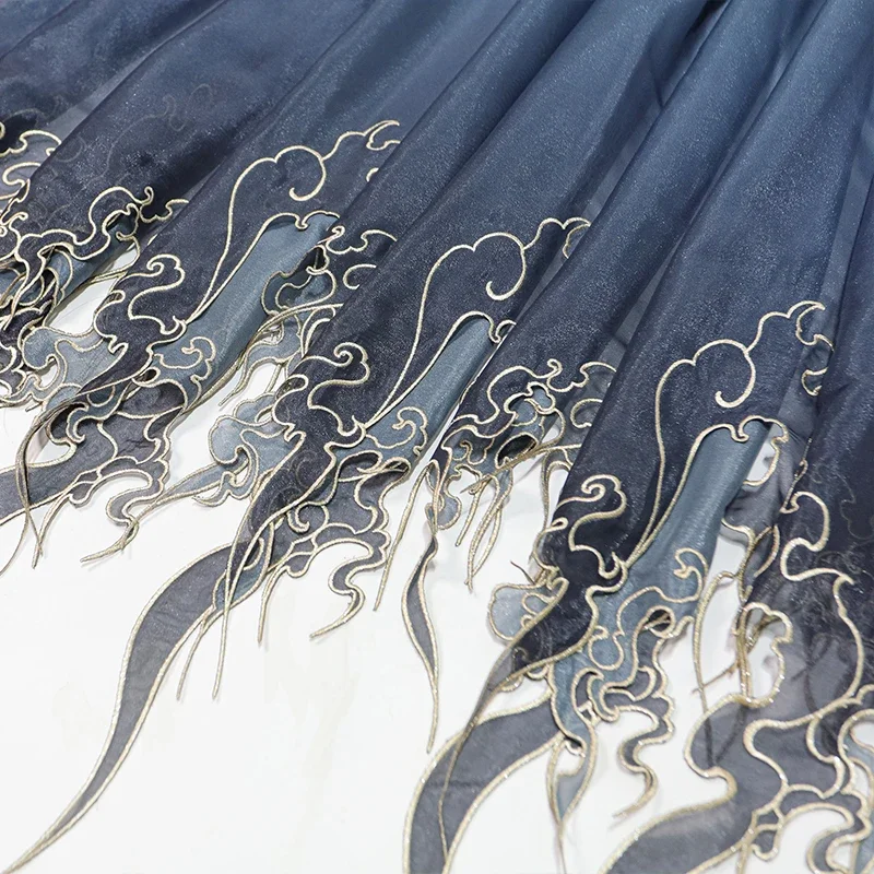 Chinese Style Embroidery Lotus - Sewing Cloth ulasan dan harga