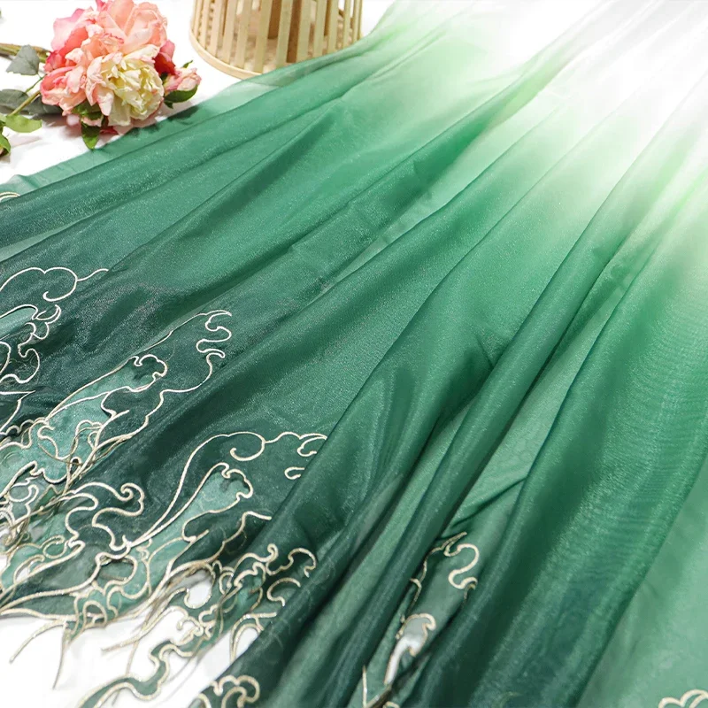 Chinese Style Embroidery Lotus - Sewing Cloth ulasan dan harga