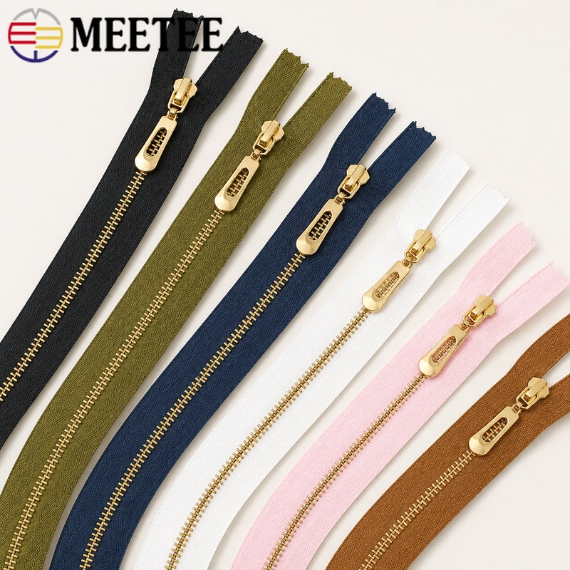 5/10Pcs 40-70cm 3# Metal Open- - Sewing Front Zipper ulasan dan harga