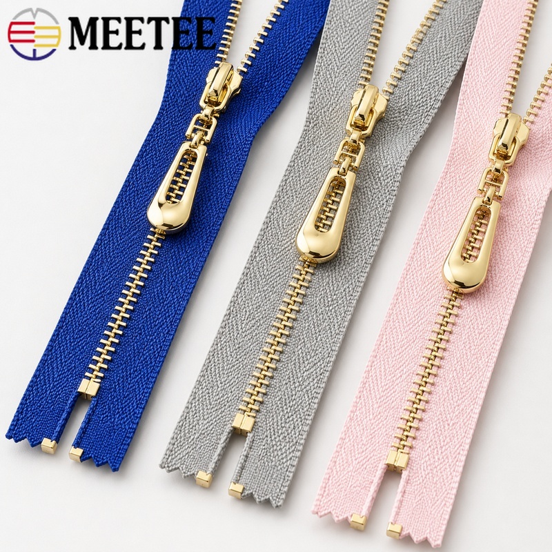 5/10Pcs 40-70cm 3# Metal Open- - Sewing Front Zipper ulasan dan harga