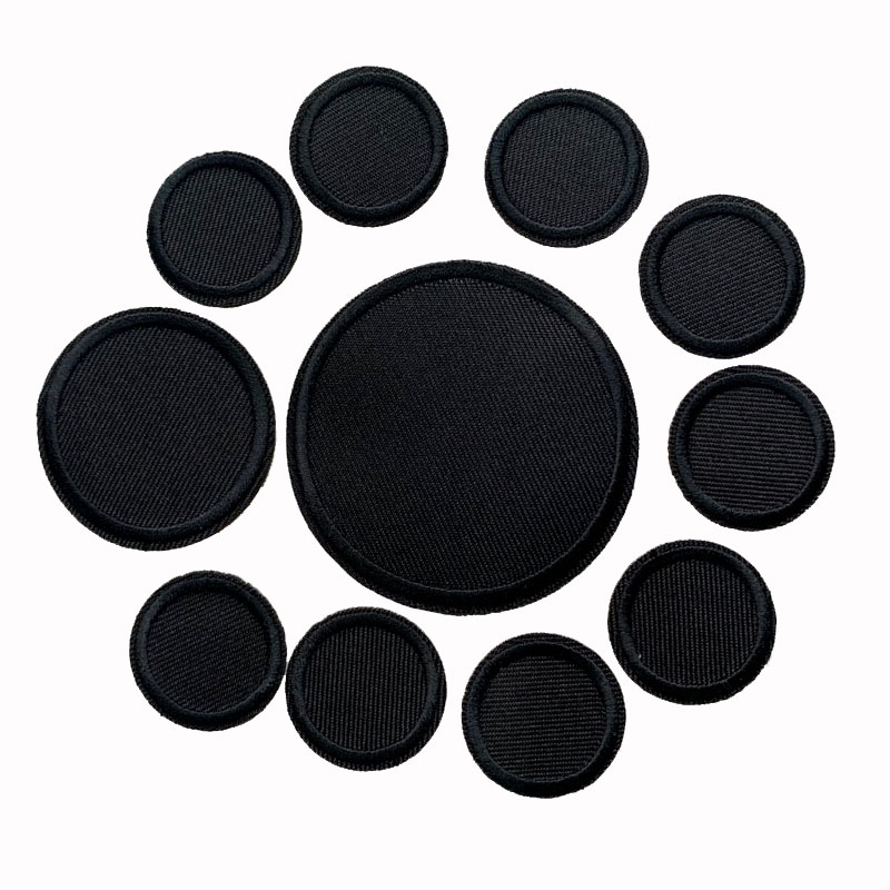 5Pcs Black Round Patches For C - Velcro Sew On ulasan dan harga