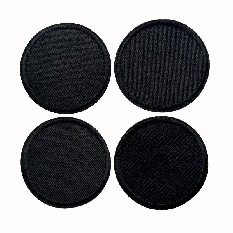 5Pcs Black Round Patches For C - Velcro Sew On ulasan dan harga