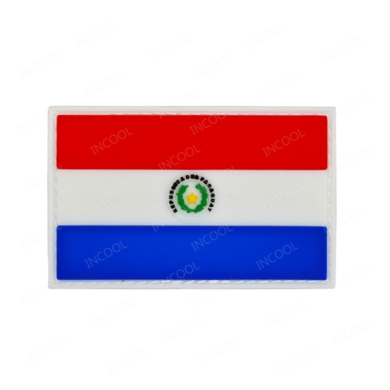 Paraguay Flag Embroidered Patc - Velcro Sew On ulasan dan harga
