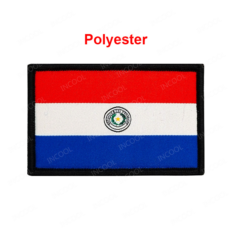 Paraguay Flag Embroidered Patc - Velcro Sew On ulasan dan harga