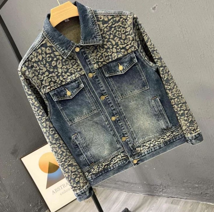New Men's Trendy Cool Denim Ja - Sewing Jackets ulasan dan harga