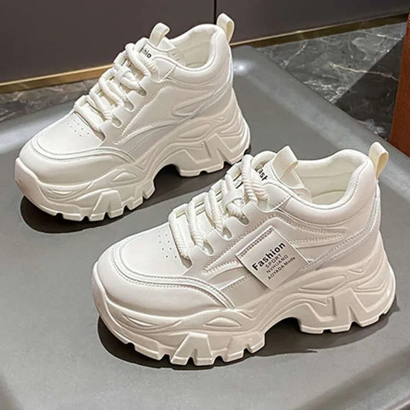 New Fashion Platform Sneakers  - Sewing New ulasan dan harga