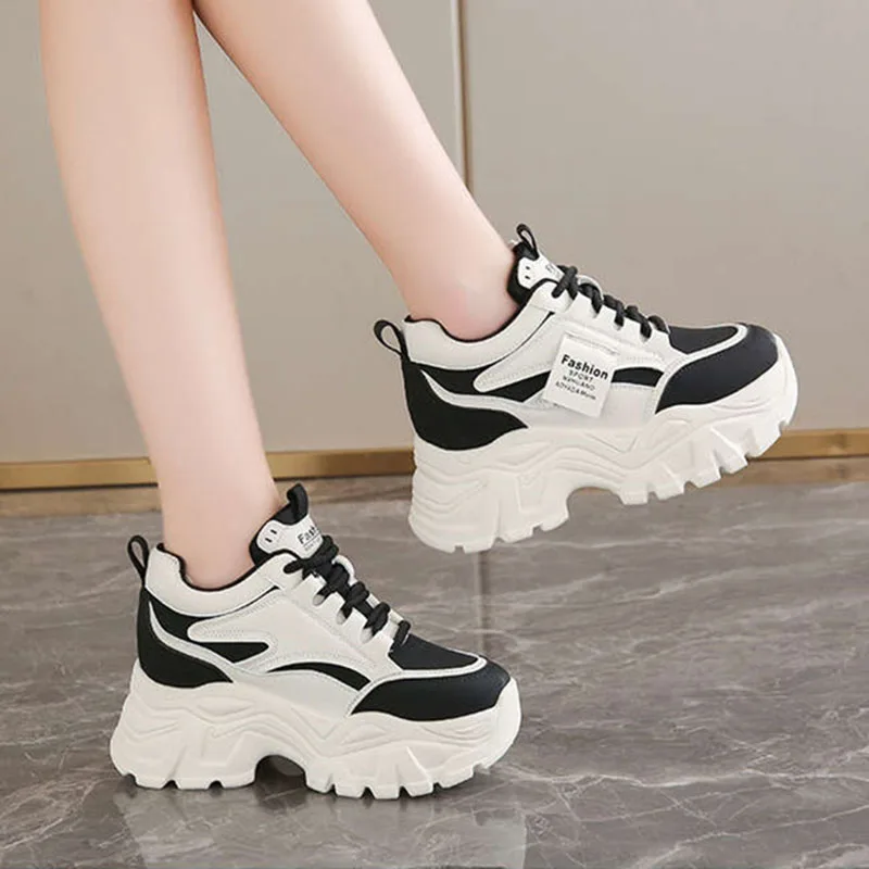 New Fashion Platform Sneakers  - Sewing New ulasan dan harga