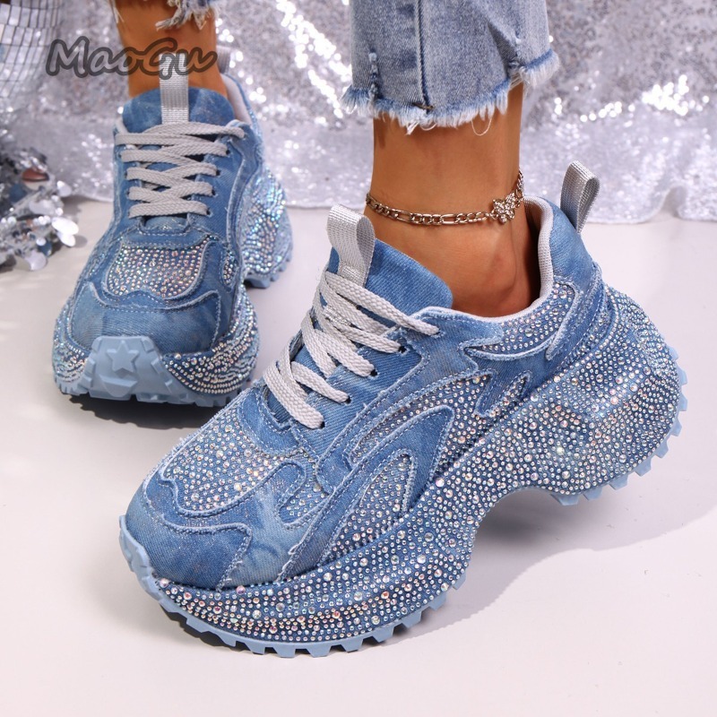 Fashion Rhinestone Women's Chu - Sewing Cloth ulasan dan harga