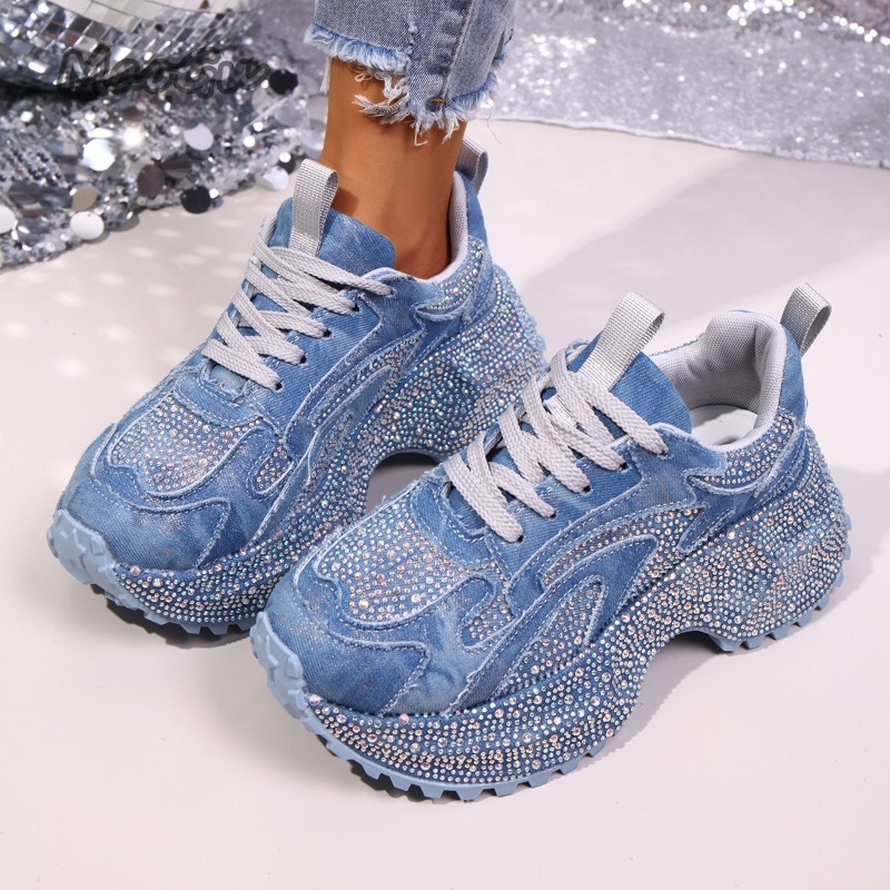 Fashion Rhinestone Women's Chu - Sewing Cloth ulasan dan harga