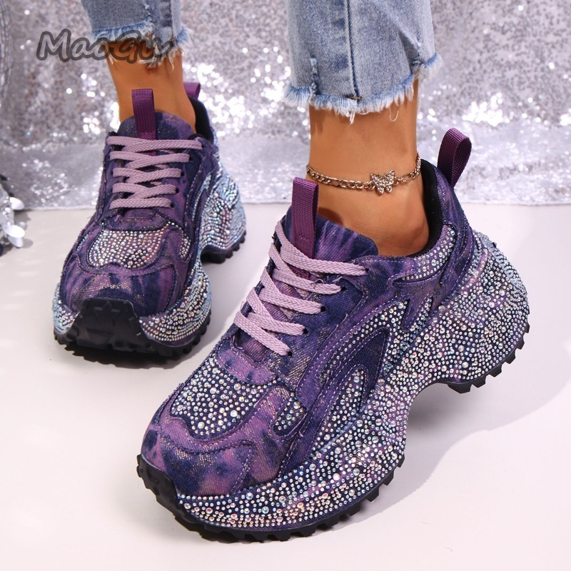 Fashion Rhinestone Women's Chu - Sewing Cloth ulasan dan harga