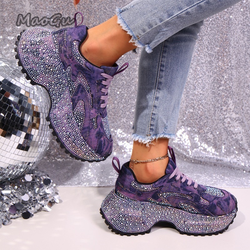 Fashion Rhinestone Women's Chu - Sewing Cloth ulasan dan harga