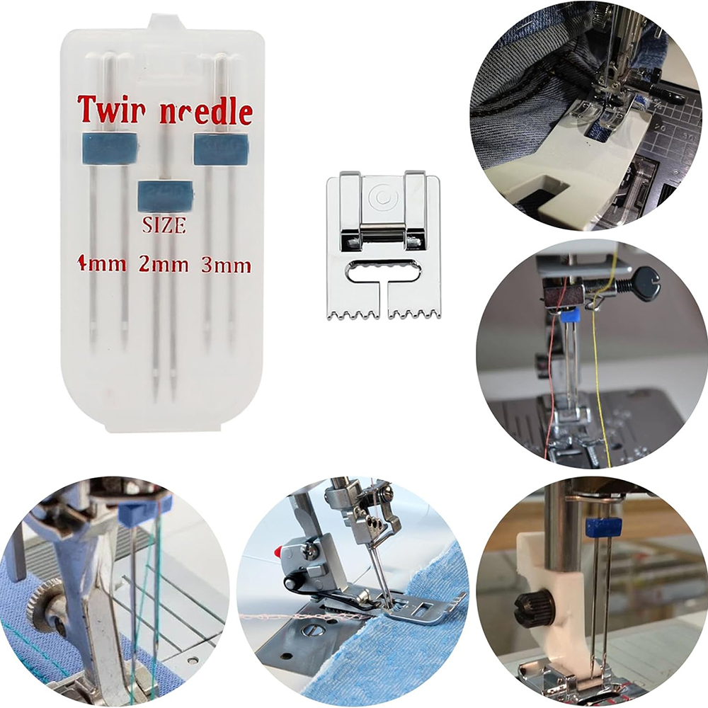 6PCS Twin Needle Double Needle - Twin Needle Stretch ulasan dan harga