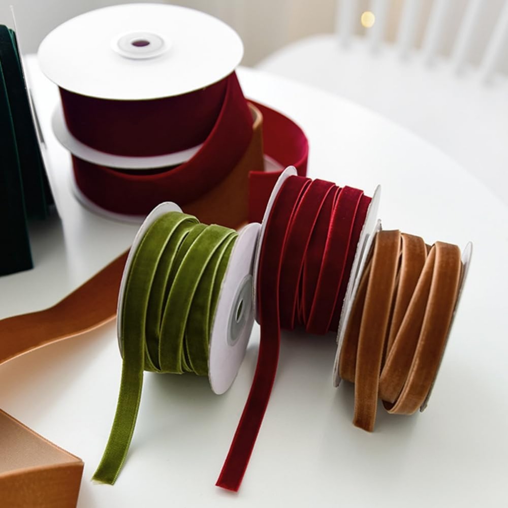 2 Rolls 21.88 Yards 3/8 Inch G - Sewing Velvet Fabric ulasan dan harga