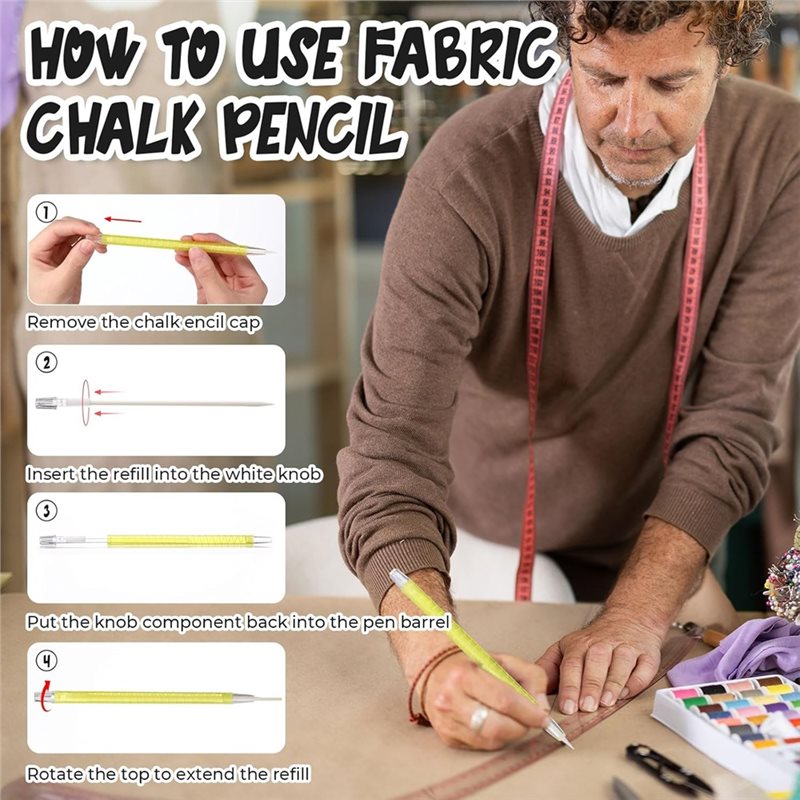 White Refill Fabric Markers An - Fabric Marking Pen ulasan dan harga