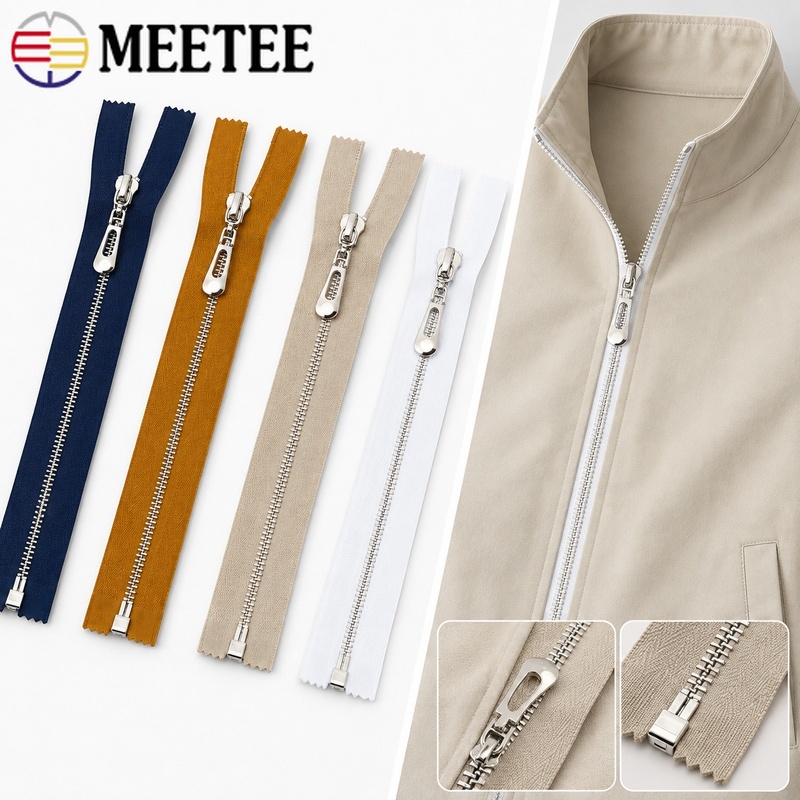 5Pcs 3# 40-70cm Metal Open-End - Sewing Front Zipper ulasan dan harga