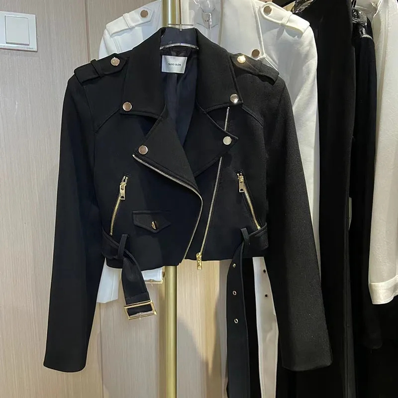 Korean Ladies Fashion Short Ja - Sewing Zipper ulasan dan harga