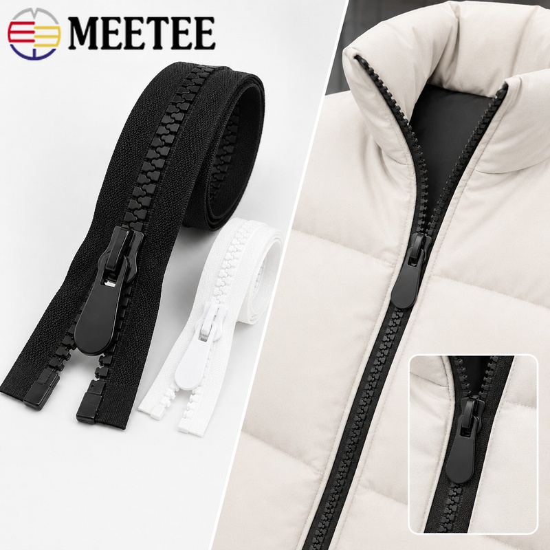 2Pcs 8#/15# 70-120cm Resin Zip - Sewing Front Zipper ulasan dan harga