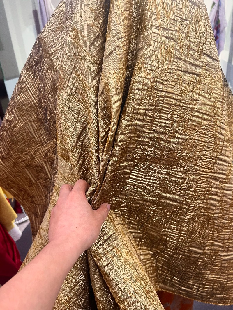 Bronze Brown Textured Irregula - Textile And Sewing Materials ulasan dan harga