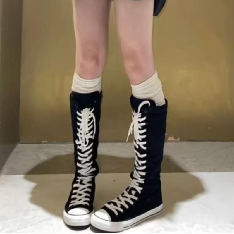 2026 Boots Women Sneakers Canv - Sewing Zipper ulasan dan harga
