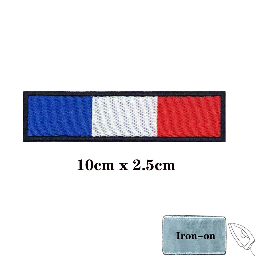 1PC France National Flag Armba - Velcro Sew On ulasan dan harga