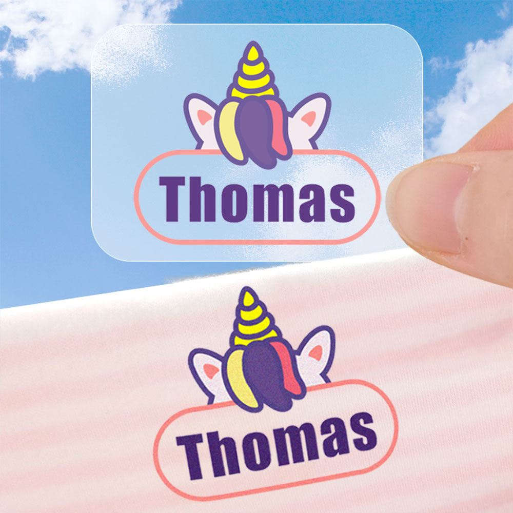 Custom Iron on Name Sticker Pe - Sewing Label ulasan dan harga