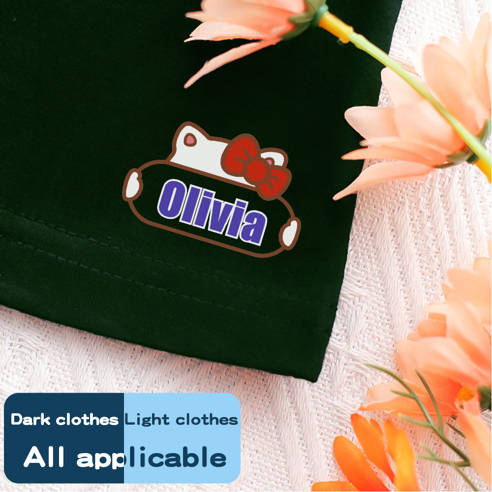 Custom Iron on Name Sticker Pe - Sewing Label ulasan dan harga