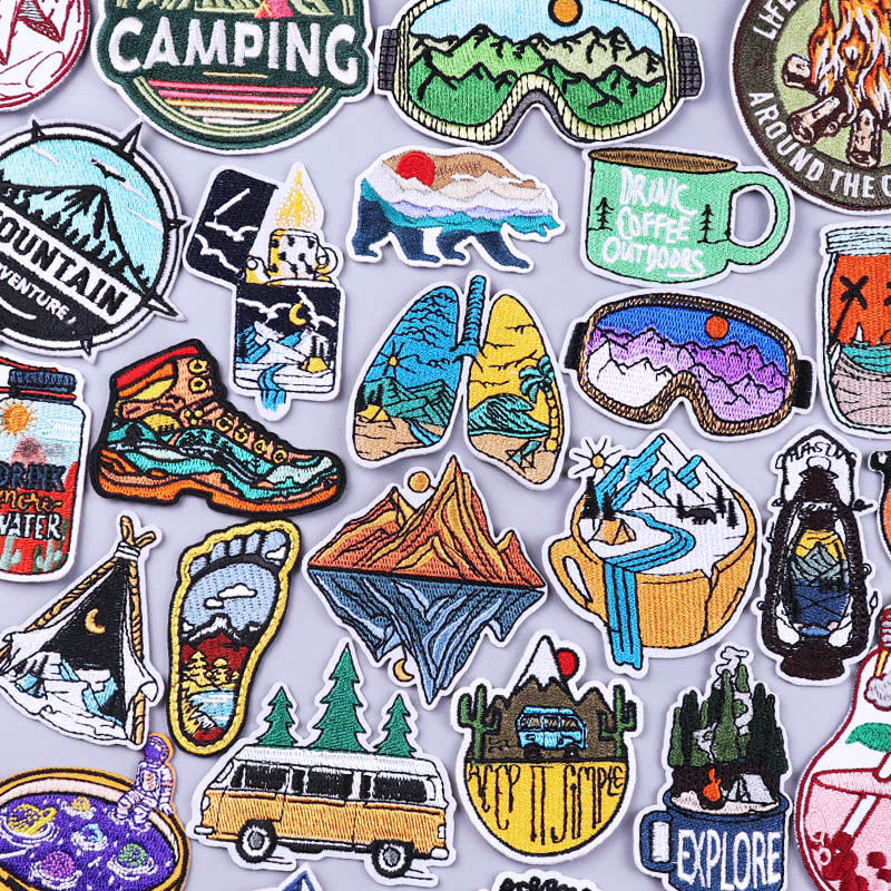Outdoor Iron On Patches For Cl - Velcro Sew On ulasan dan harga