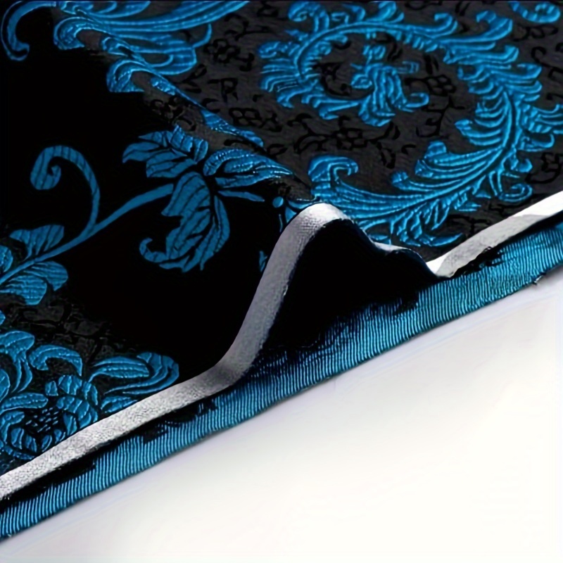 3D Blue Phoenix Tail Brocade F - Sewing Cloth ulasan dan harga