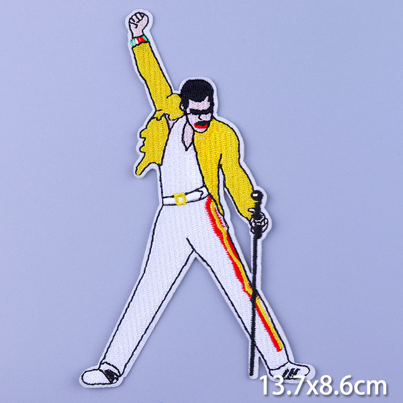Freddie Mercury Badge Rock Ban - Velcro Sew On ulasan dan harga